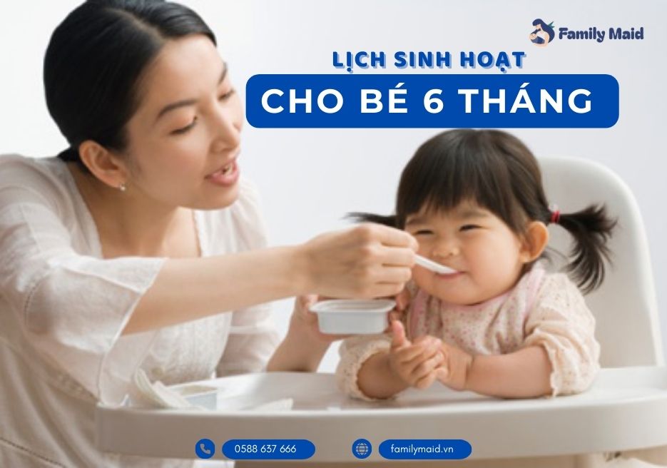 Lịch sinh hoạt bé 6 tháng