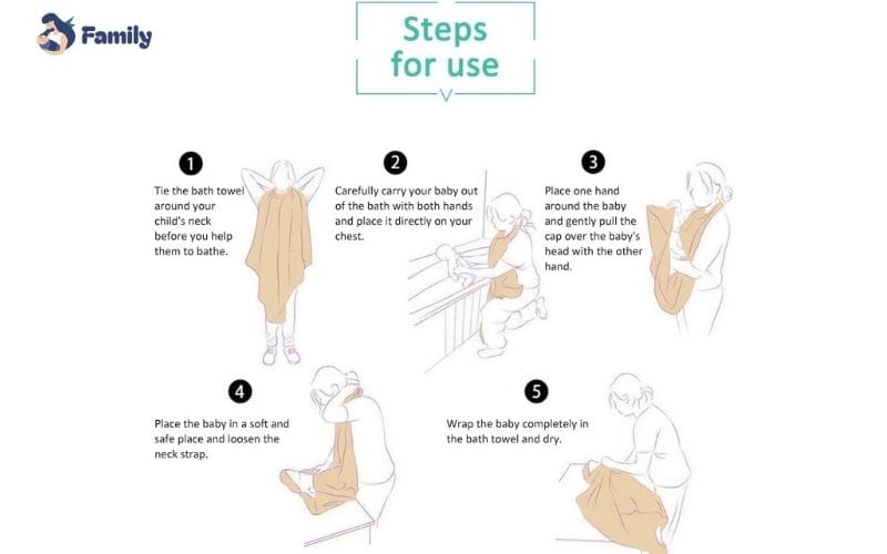Tham khảo cách quấn bé khác với khăn tắm