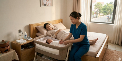 Chăm sóc mẹ bé tại nhà