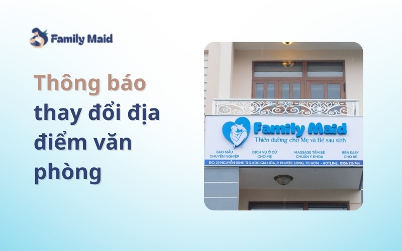 Thông báo thay đổi địa chỉ văn phòng