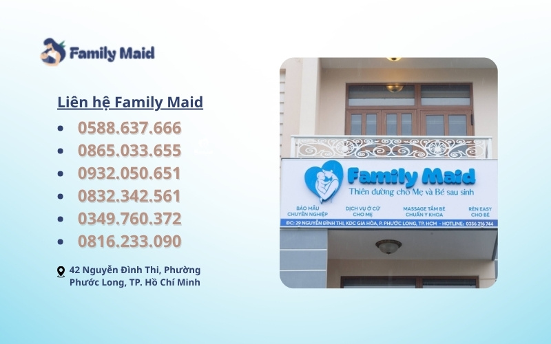 Family Maid: Thông báo thay đổi địa chỉ văn phòng