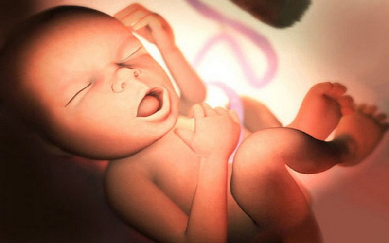 Thai nhi nấc cụt nhịp đều do cơ hoành co giật lan qua nước ối